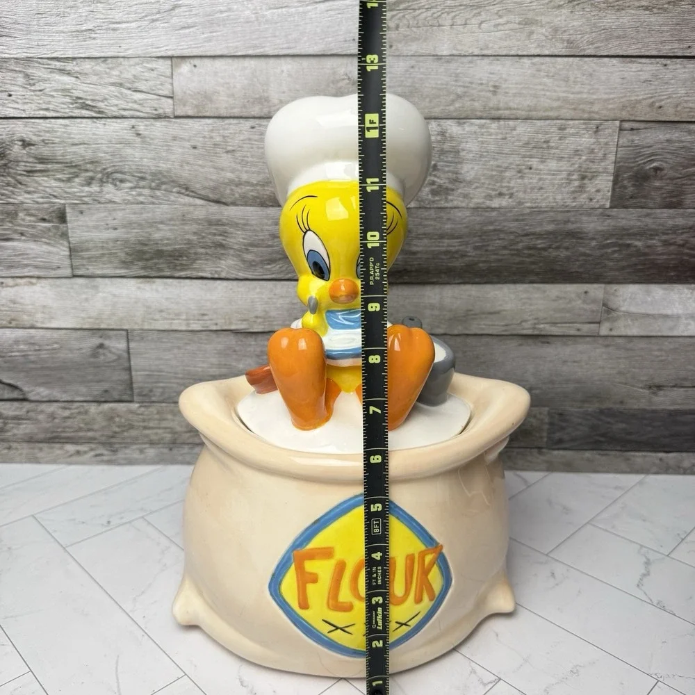 Tweety Bird Flour Sack Cookie Jar Warner Brothers Looney Tunes 1997 VTG